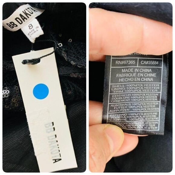 BB Dakota Tate Floral Lace Sequin Lace Fit & Flare - Picture 9 of 11